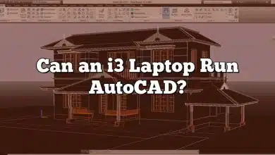 Can an i3 Laptop Run AutoCAD?