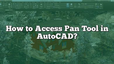 How to Access Pan Tool in AutoCAD?