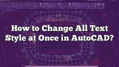How to Change All Text Style at Once in AutoCAD?