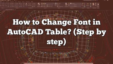 How to Change Font in AutoCAD Table? (Step by step)