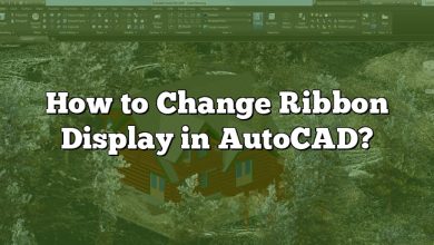 How to Change Ribbon Display in AutoCAD?
