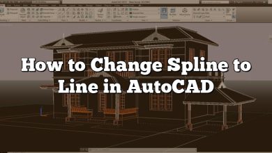 How to Change Spline to Line in AutoCAD