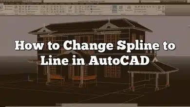 How to Change Spline to Line in AutoCAD