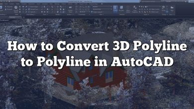 How to Convert 3D Polyline to Polyline in AutoCAD