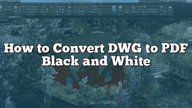 How to Convert DWG to PDF Black and White