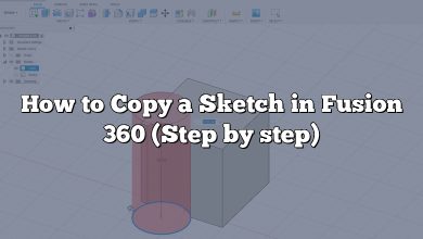 How to Copy a Sketch in Fusion 360 (Step by step)