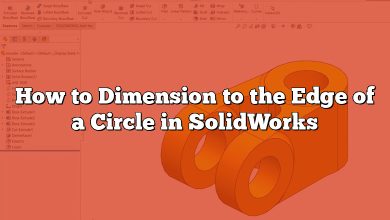 How to Dimension to the Edge of a Circle in SolidWorks
