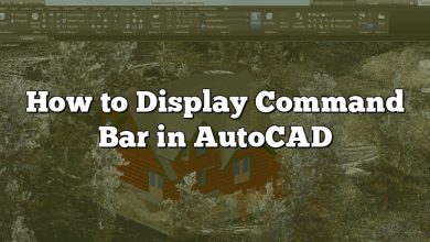 How to Display Command Bar in AutoCAD