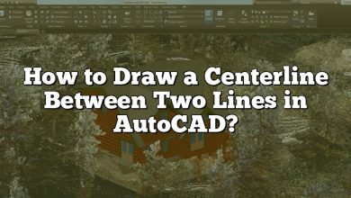 How to Draw a Centerline Between Two Lines in AutoCAD?