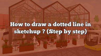 How to draw a dotted line in sketchup ? (Step by step)