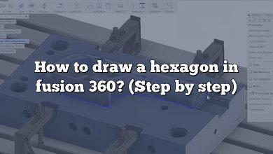 How to draw a hexagon in fusion 360? (Step by step)