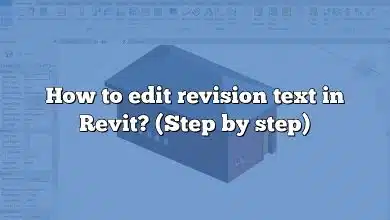 How to edit revision text in Revit? (Step by step)