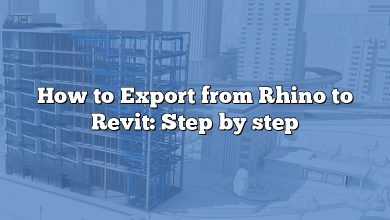 How to Export from Rhino to Revit: Step by step