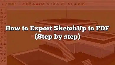 How to Export SketchUp to PDF (Step by step)