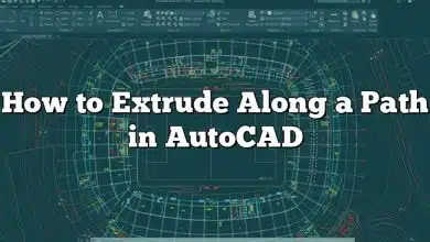 How to Extrude Along a Path in AutoCAD