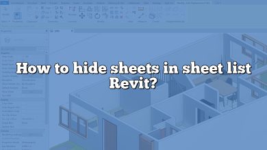 How to hide sheets in sheet list Revit?