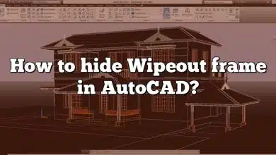 How to hide Wipeout frame in AutoCAD?