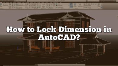 How to Lock Dimension in AutoCAD?