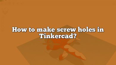 How to make screw holes in Tinkercad?