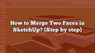 How to Merge Two Faces in SketchUp? (Step by step)