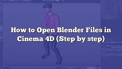 How to Open Blender Files in Cinema 4D (Step by step)