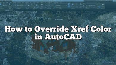 How to Override Xref Color in AutoCAD