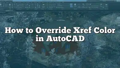 How to Override Xref Color in AutoCAD