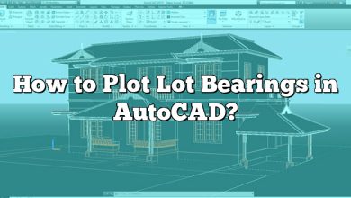 How to Plot Lot Bearings in AutoCAD?