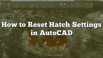 How to Reset Hatch Settings in AutoCAD