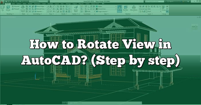 How To Rotate View In Autocad Civil 3d