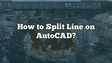 How to Split Line on AutoCAD?