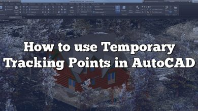 How to use Temporary Tracking Points in AutoCAD