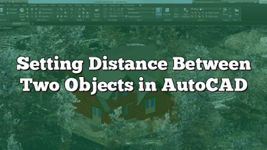 Setting Distance Between Two Objects in AutoCAD