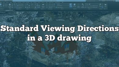 Standard Viewing Directions in a 3D drawing