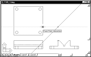 How to use Temporary Tracking Points in AutoCAD - CADdikt